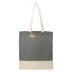 Two-Tone Recycled Cotton Convention Tote - Black