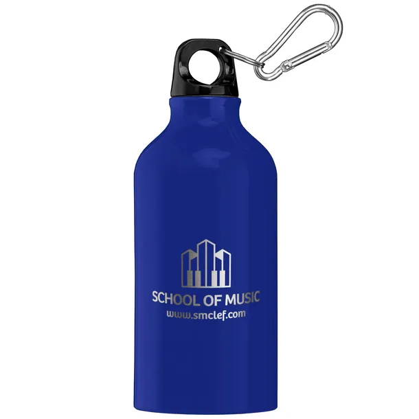 Engraved 17 oz. Aspen Water Bottle with Carabiner - Royal Blue