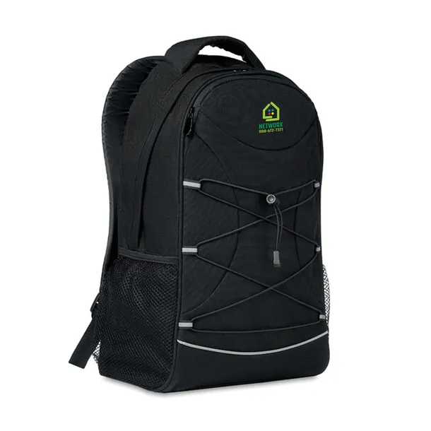 Rucksack 600D RPET mit Vollfarbdruck