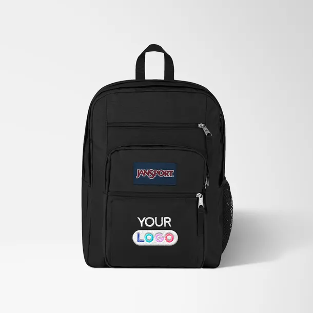 jansport backpack embroidery Pink Ice Cherry Half Pint FX Mini Front utility pocket and key clip help keep essentials close Embroidered Jansport Backpack