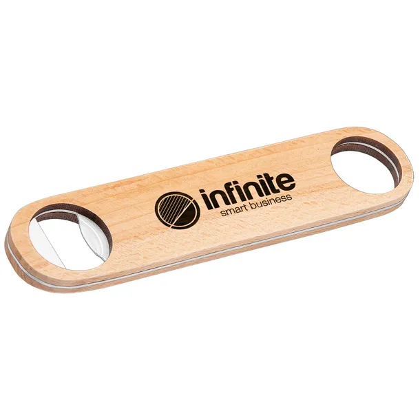 Engraved Hopps Bamboo Bottle Opener