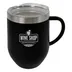 12 oz. Gervasi Stainless Steel Wine Cup  - Black