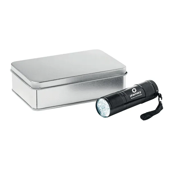 Lume LED Aluminium Torch in Metal Box